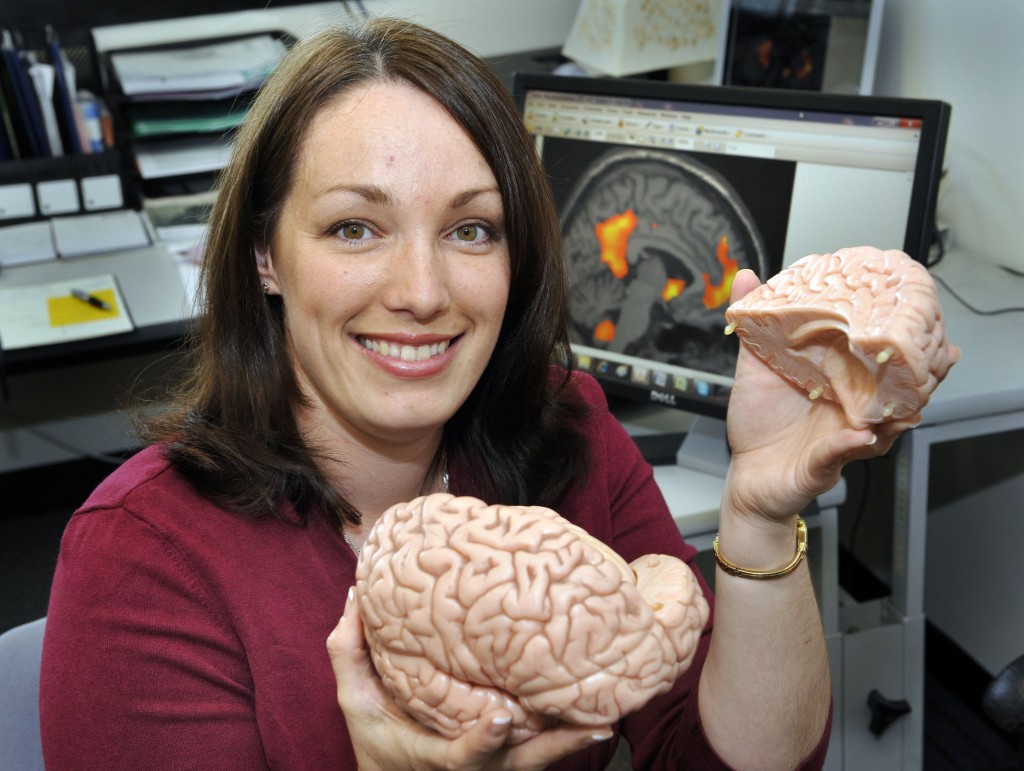 donna with brain and computer